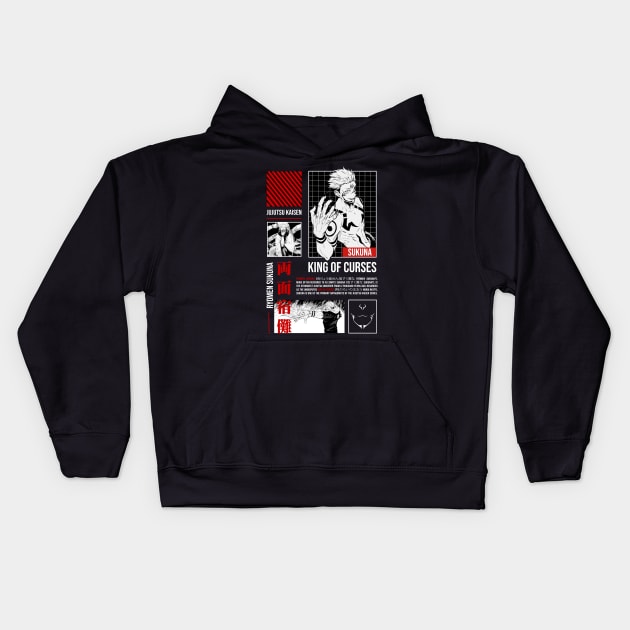 King of Curses Kids Hoodie by BLXDWEAR